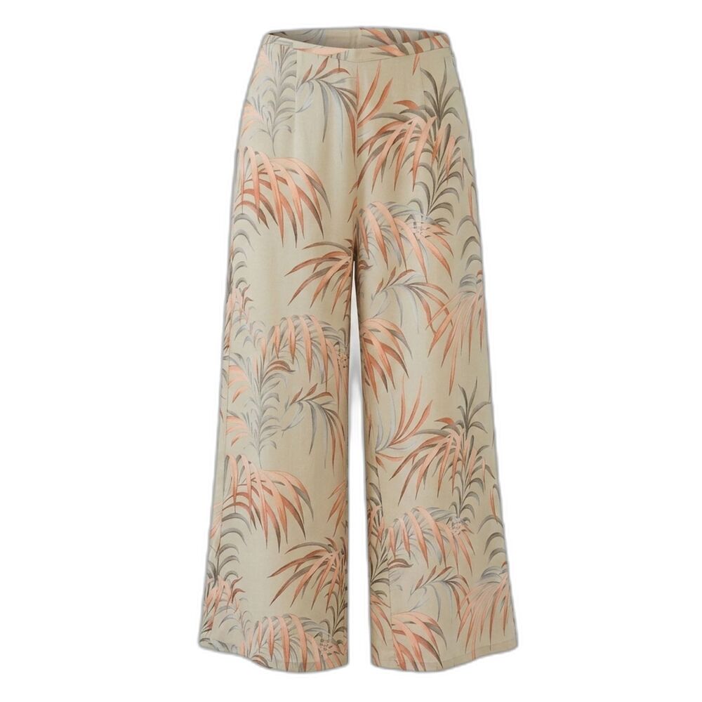 Tommy Bahama Silk Tropical Palazzo Wide Leg Pant Women's 8 Green Resort Wear